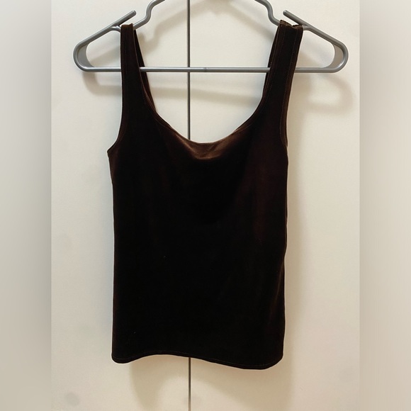 Simone Wild Velvet Singlet tank top with square neckline - M - Picture 3 of 6